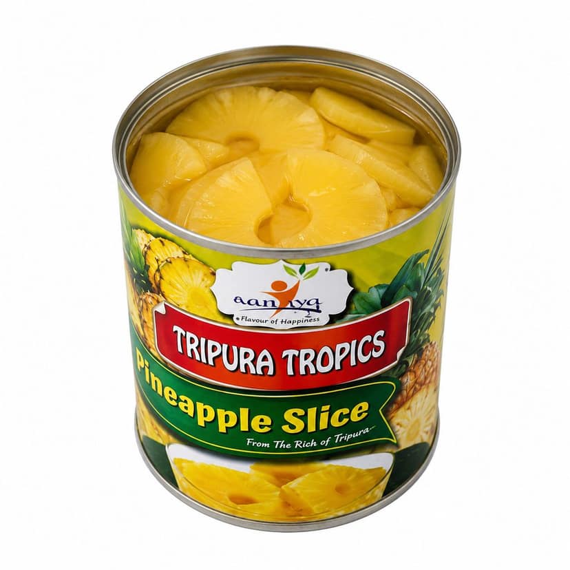 Tripura Tropics Pineapple Slice 565g view 3