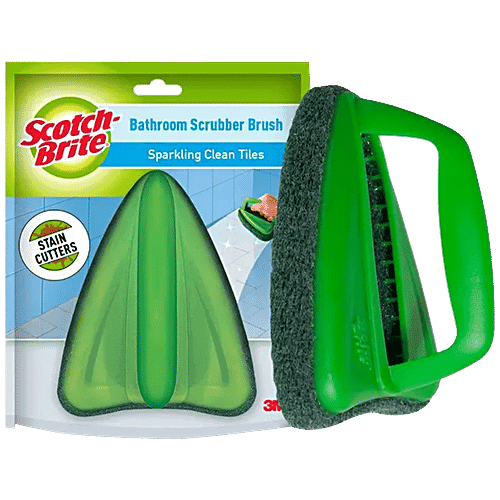 Scotch brite Bathroom Scrubber Brush for tile and floor cleaning, 1 PC