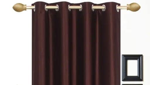 Door Curtain 7 Feet Pack of 1 Brown view 2