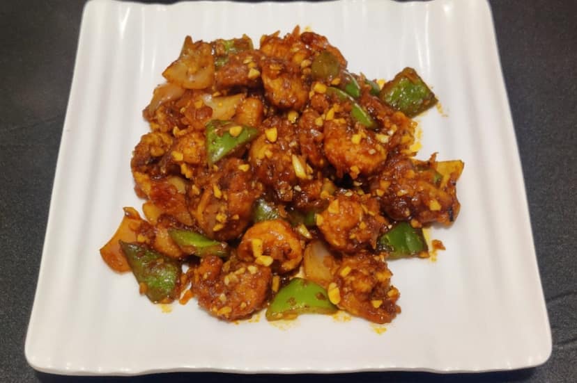 Butter garlic prawn dry
