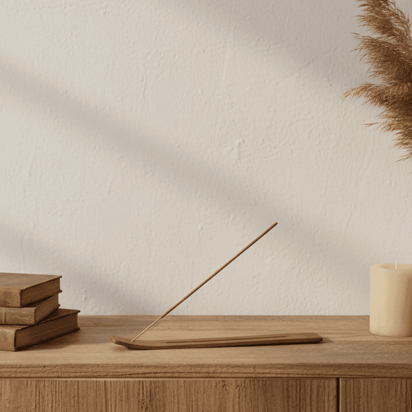 Incense Holder Agarbatti Stand (Wooden Slide) view 2