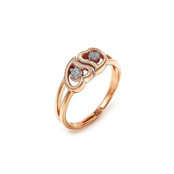 Rose Gold Soulmate Adjustable Ring view 7