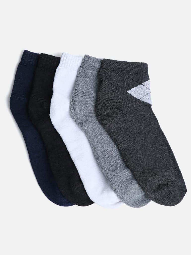 Kolor Fusion Men Above Ankle Length Terry Cotton Socks (Pack Of 5) view 7