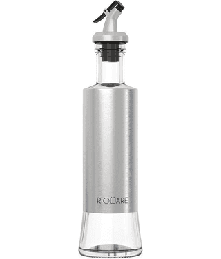Rioware Oil Despenser Glass Grey Oil Container ( Set of 1 )