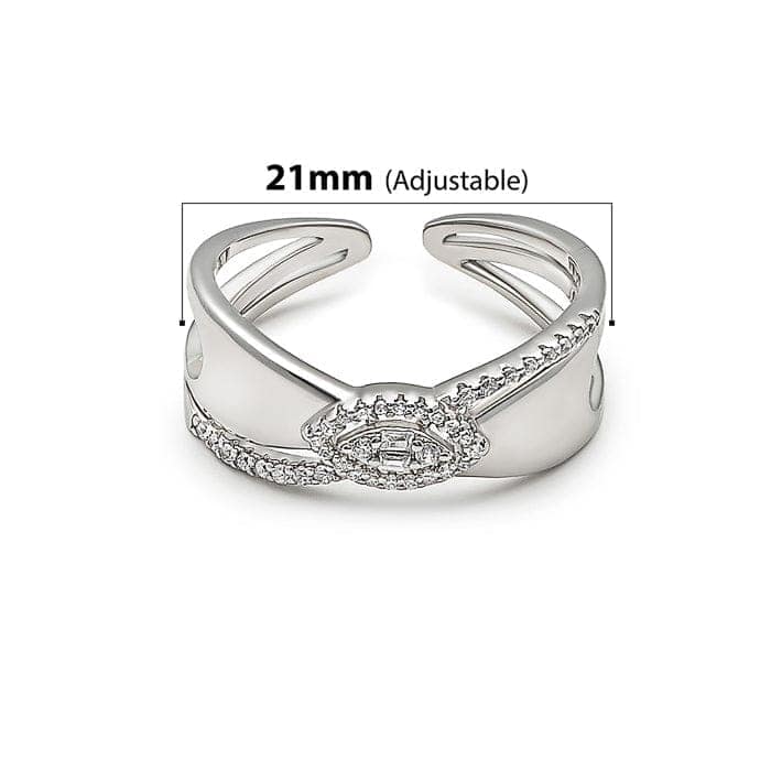 Silver Gloss Love Ring view 4