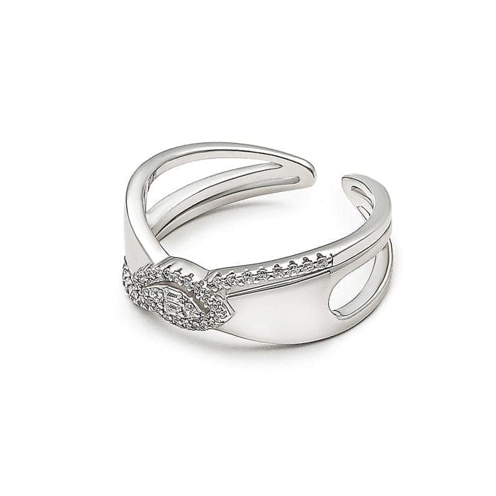 Silver Gloss Love Ring view 6