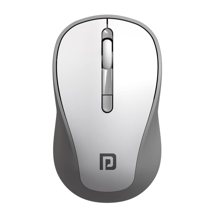 Portronics Toad 34 Wireless Mouse (White) with 2.4 GHz Wireless, Adjustable Sensitivity, USB Receiver, Ergonomic Design, for Laptops, Desktops PC, Mac