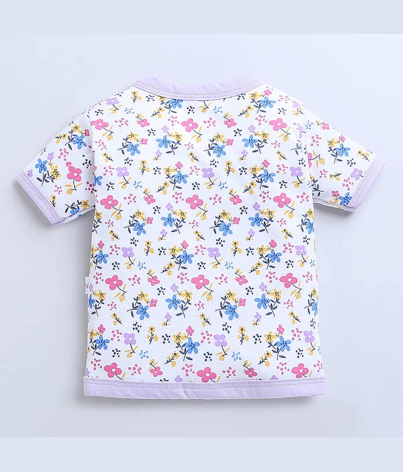 BUMZEE Pack of 3 Baby Girls Cotton T-Shirt ( PeachPuff ) view 2