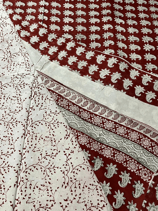Premium Red Fitkari Bag Suit - Authentic Natural Color with Iron Infusion for Vibrant Ochre Shade