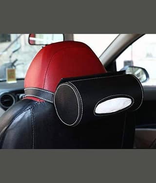 Tantra Car Tissue Dispenser Leather Black