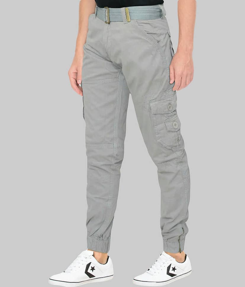 Urban Legends Regular Flat Men's Cargos - Dark Green ( Pack of 1 ) view 2