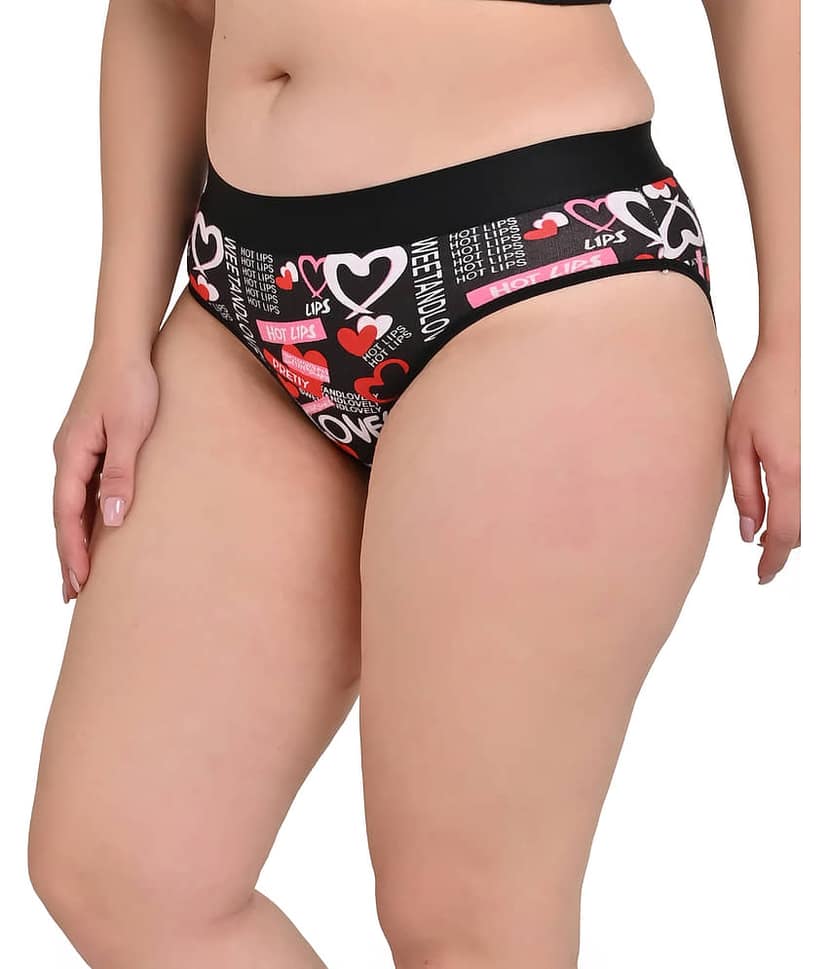 The Tusht Pack of 6 Nylon Hipster For Women ( Multi Color ) view 2