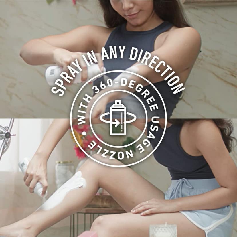 Svish On The Go Hair Removal Spray for Women Pack of 1(100ml)| Made Safe Certified |Painless Body Hair Removal Cream Spray For Hands,Legs & Under Arms & Intimate Areas |Post Hair Removal Cream view 2