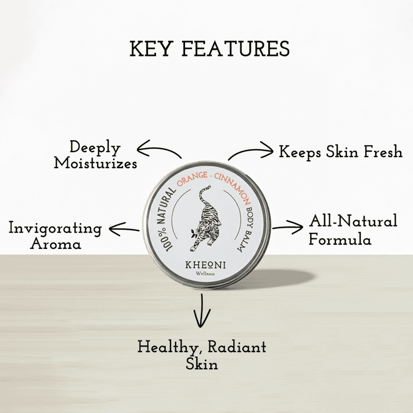 100% Natural Orange - Cinnamaon Body Balm view 2