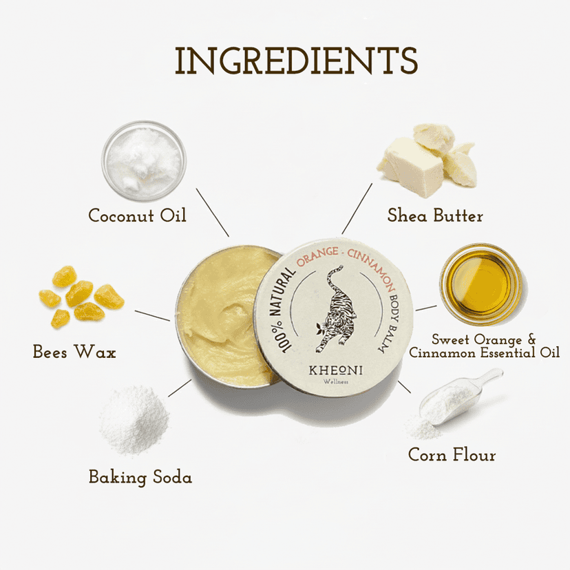 100% Natural Orange - Cinnamaon Body Balm view 3