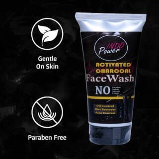INDOPOWER ADd123-ACTIVATED CHARCOAL FACEWASH 100g.