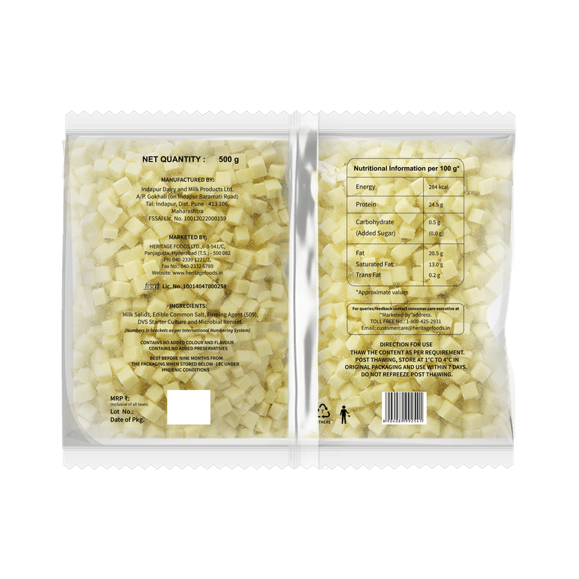 HERITAGE MOZZARELLA CHEESE - 500g view 2