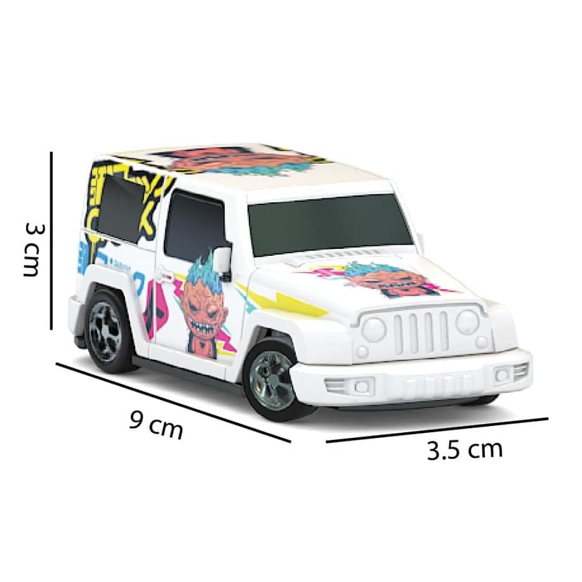 Crash'ems Sabotage Pull Back Car For Kids 3 Years and Above view 2