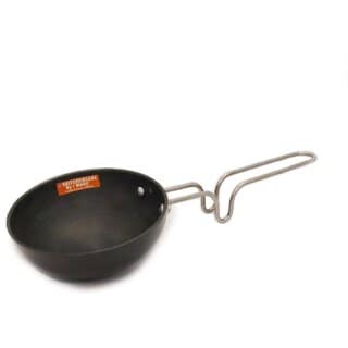 iWARE KkitchenCare Hard Anodised Tadka Pan/Spice Heating Pan (Black)