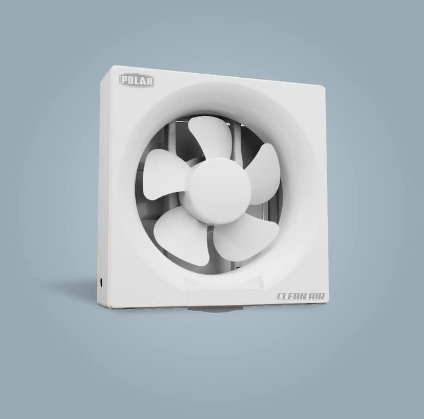 POLAR Clean Air Passion 200mm Plastic Ventilating Fan | RPM : 1300 | Watt : 36 | Air Delivery : 500 view 2
