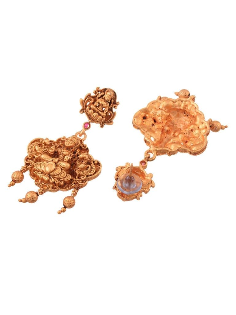Gold Plated Exquisite Design Shiv Parivar Temple Jewellery Set view 7