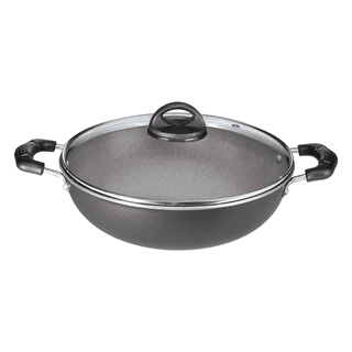 Premier Non Stick Superb Deep Kadai with Glass Lid Induction Base - 22 cm
