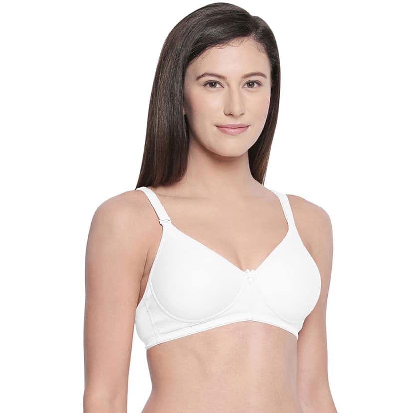 Bodycare Women Cotton Spandex Full Coverage Padded Regular Bra 6590-White view 2