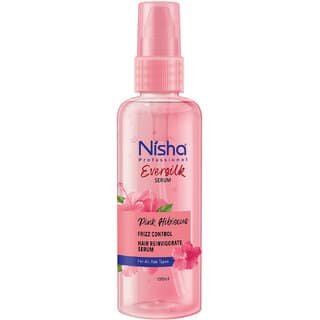 Nisha Hair Serum Pink Hibiscus serum 100ml Hair Serum For Dry Frizzy Hair