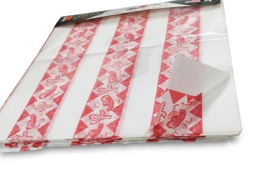 Food Wrapping Paper –Ultra soft 150 RED PRINT - MaMiMu view 2