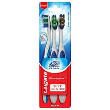 COLGATE 360 CLEAN TOOTH BRUSH 2+1P