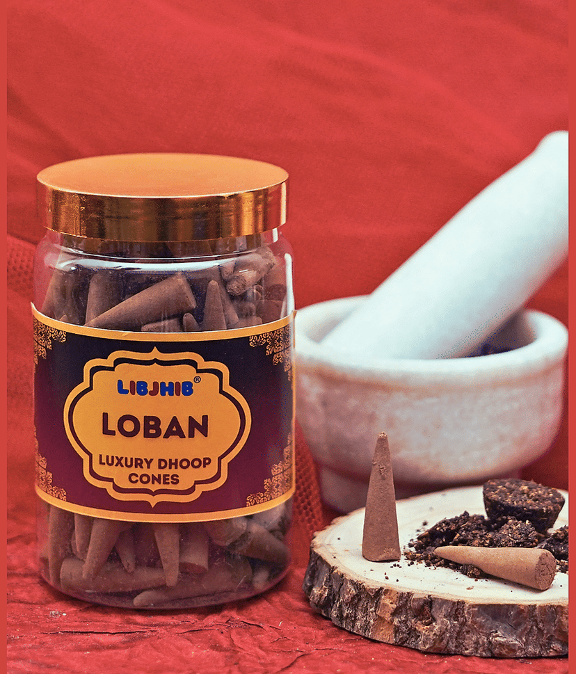 Libjhib Incense Dhoop Cone Loban 200 gm ( Pack of 1 ) view 2
