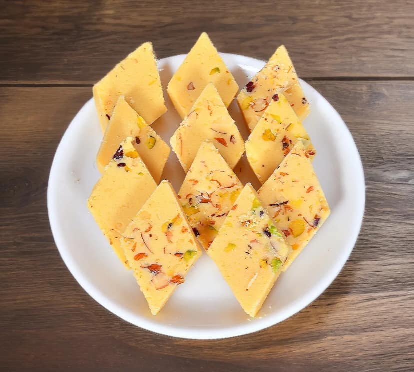 Badam Barfi Made With 100 % Pure Ghee