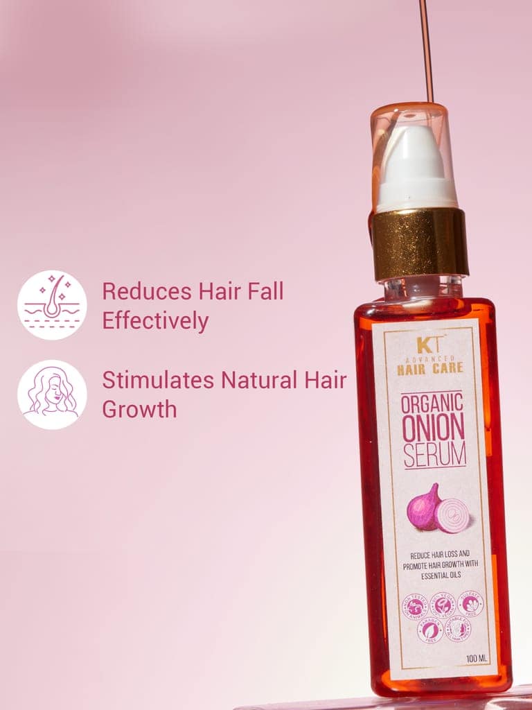 Organic Onion Hair Serum | Essential Oils for Hair Fall Control & Enhanced Hair Growth | Sulfate-Free, Paraben-Free | 100ml view 3