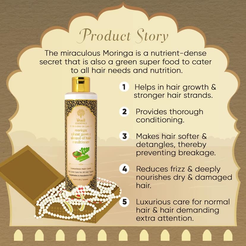 Moringa & Wheat Germ Conditioner With Almond Oil & Bay Leaf view 3