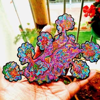 Shrubby - Handpainted Bookmark