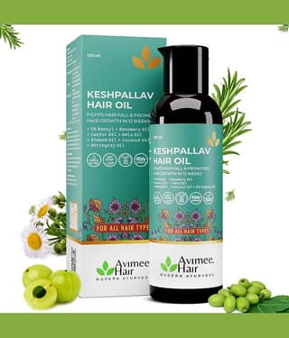 Avimee Herbal Keshpallav Hair Oil ,Promotes Hair Growth 100ml (Pack of 1)