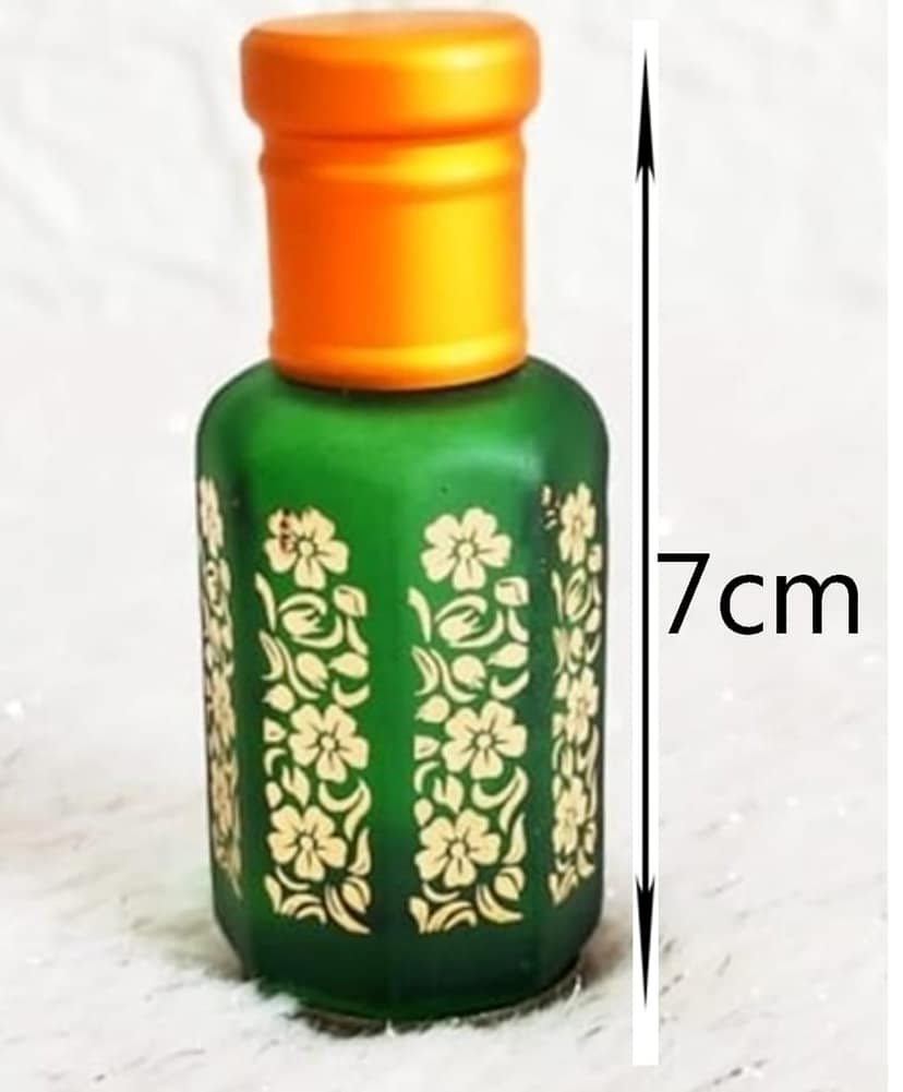 Mii Art 10ml Golden Glass Fragrance Bottle - Elegant Athar Container for Essential Oils - Luxury Refillable Bottle for Vanity & Decor view 5
