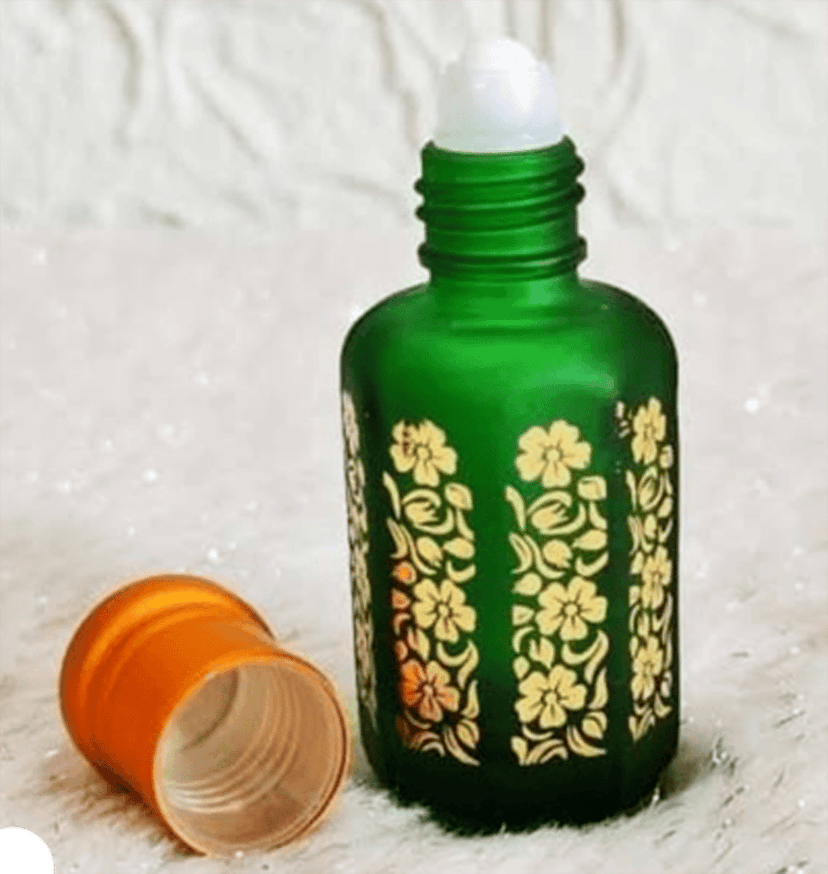 Mii Art 10ml Golden Glass Fragrance Bottle - Elegant Athar Container for Essential Oils - Luxury Refillable Bottle for Vanity & Decor view 6