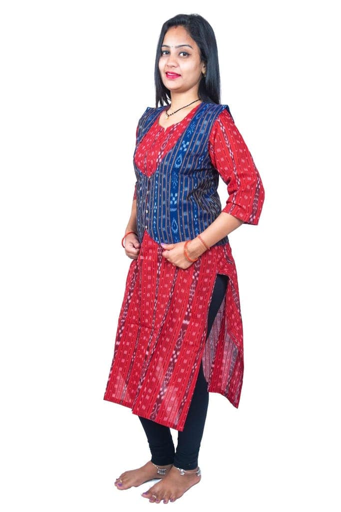 GHL � GUENDICHA HAAT LLP Sambalpuri Certified Handloom Women's Pure Cotton Jacket