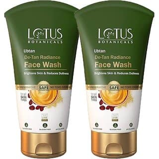 Lotus Botanicals Ubtan De-Tan Radiance Facewash 125Ml(Pack Of 2) Face Wash (250 G)