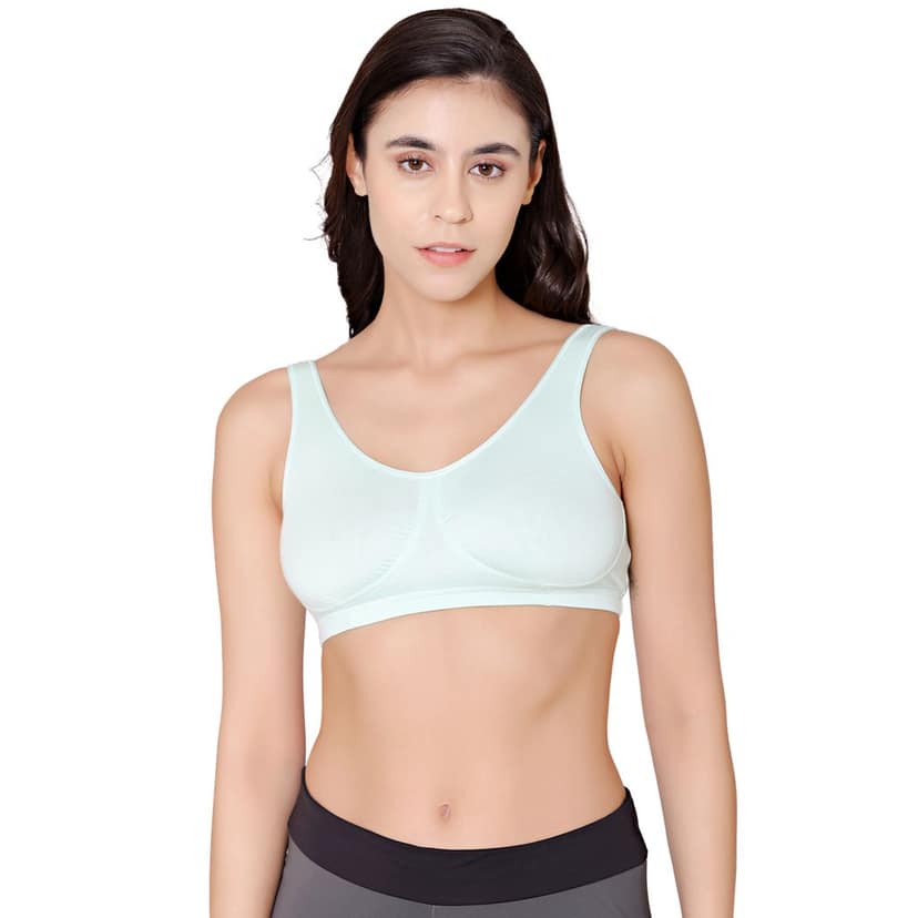 Bodycare modal spandex wirefree broad straps soft cup sleep bra-1625LILAC