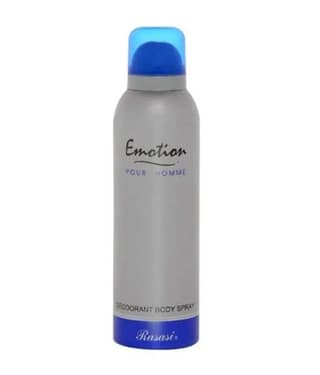 Rasasi Emotion Blue Body Deodorant - Strong Man Scent, 200 ml
