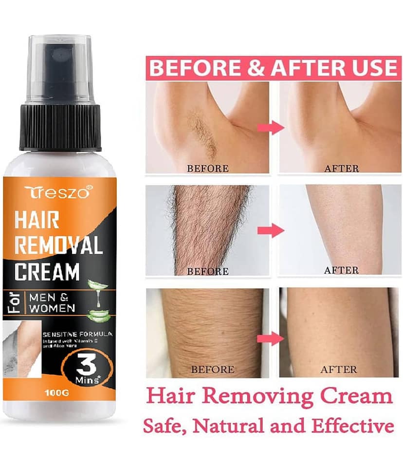 Treszo Natural Hair Removal Hair Removal Creams for Men & Women 100 ( Pack of 1 ) view 2