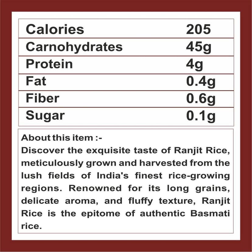 Ranjit Rice (Pack of 10) view 2