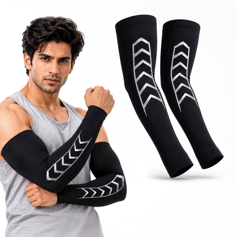 Slovic Radium Arm Sleeves - Black view 2