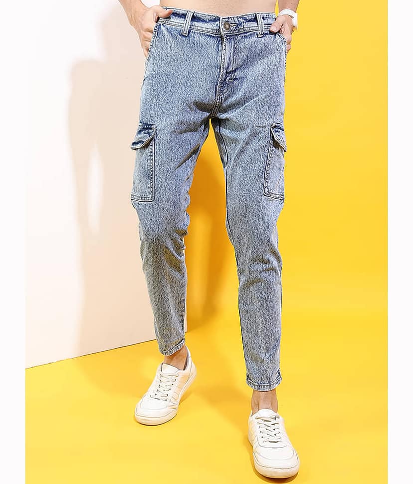 Highlander Slim Fit Solid Men's Jeans - Light Blue ( Pack of 1 ) view 5