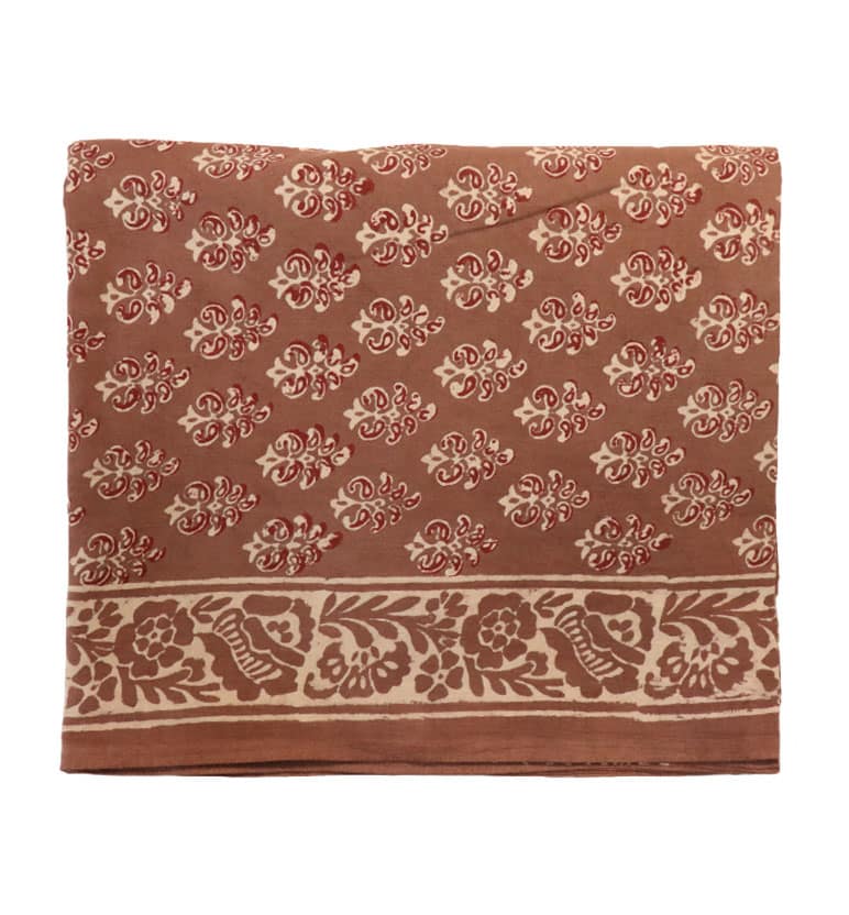 Handcrafted Dabu Print Cotton Dress Material – 3 Piece Set view 2