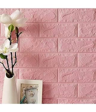 pink brick sticker