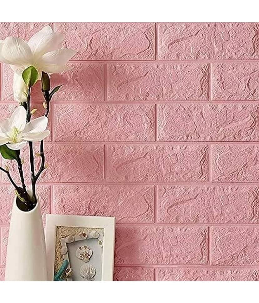 pink brick sticker