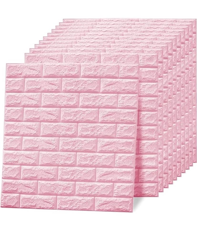 pink brick sticker view 2